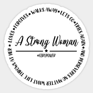 A strong woman Sticker